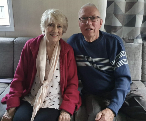 A LEIGH pensioner was reunited with his sister after having been separated for 70 years.
