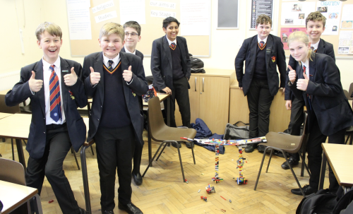 PUPILS at a Westcliff grammar school showed off their prowess at construction in the House Lego Masters event.