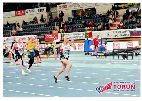 A LEIGH man has just returned from Poland after scooping three gold medals in the world Masters Athletics Championships.