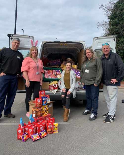 NEARLY 700 Easter eggs were donated to a local charity for people experiencing homelessness.