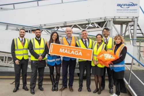 SOUTHEND Airport celebrated the first commercial flight of the year when holiday makers jetted off to Malaga.
