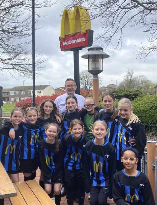 Leigh Ramblers Girls Under 11s, which was formed two years ago, received sponsorship from the McDonald’s by Southend Airport to help them on their way in the championships.
