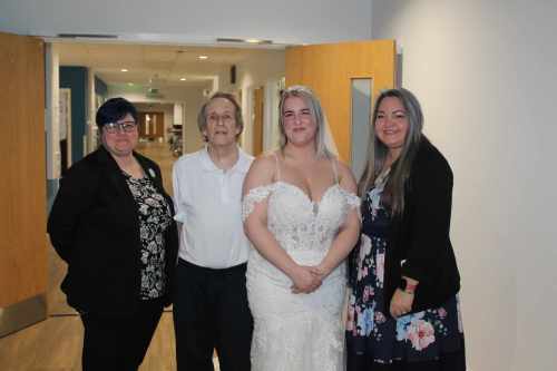 A FATHER and his daughter have had their wish of walking down the aisle together turned into reality thanks to the combined efforts of Havens Hospices and a Westcliff-based wedding shop.
