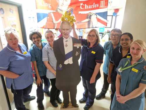 A WARD in Southend Hospital was resplendent in decorations for the Coronation of King Charles III.