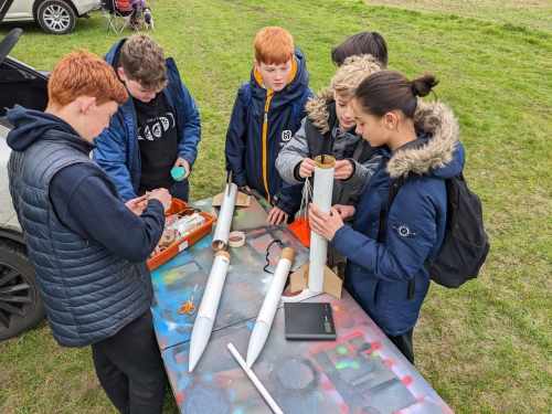 PUPILS at a Westcliff School have been building and launching rockets in anticipation of a regional competitions.
