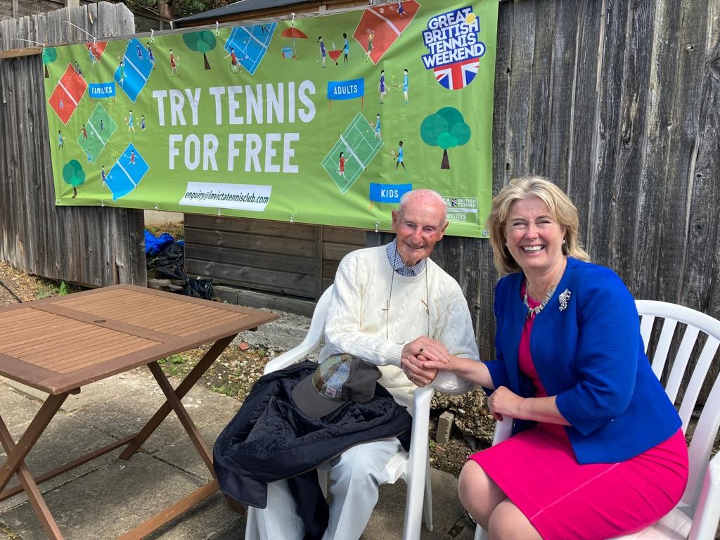 Leigh On Sea News. Momentous 75th Anniversary - THE MP for Southend West joined celebrations for a momentous anniversary at Westcliff Tennis Club.