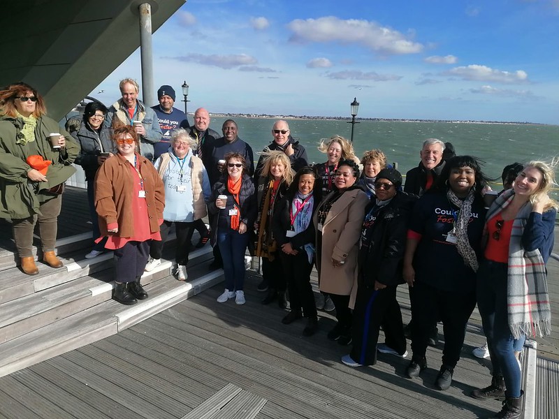 Leigh On Sea News. Foster Carers Needed - A SEA of orange and navy took over Southend Pier as council representatives committed to ‘walk the walk not just talk the talk’ to raise awareness of the urgent need for more foster carers and recognise their hard work.