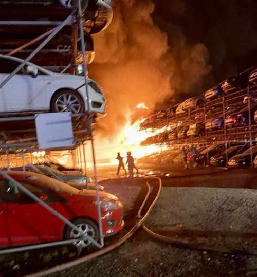Leigh On Sea News. Fire Safety Warning - ESSEX County Fire and Rescue Service has issued a safety warning to scrap yard and storage yard owners following a serious fire in Rochford in August that saw a huge blaze destroy hundreds of cars.