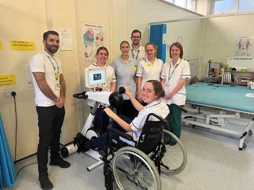 Leigh On Sea News: Hi-tech Therapy Bike - STROKE patient recovery at Southend Hospital has been boosted thanks to the purchase of a specialist bike and other equipment costing over £7,000.