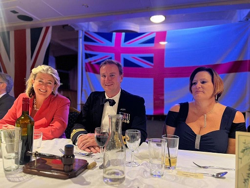 Leigh On Sea News: Commemoration Celebratory Dinner - SATURDAY October 21 saw Anna Firth, MP for Southend West, attend a celebratory dinner on board the Essex Yacht Club’s HQS Wilton in commemoration of Admiral Lord Nelson’s victory over the French and Spanish Fleets at Cape Trafalgar.