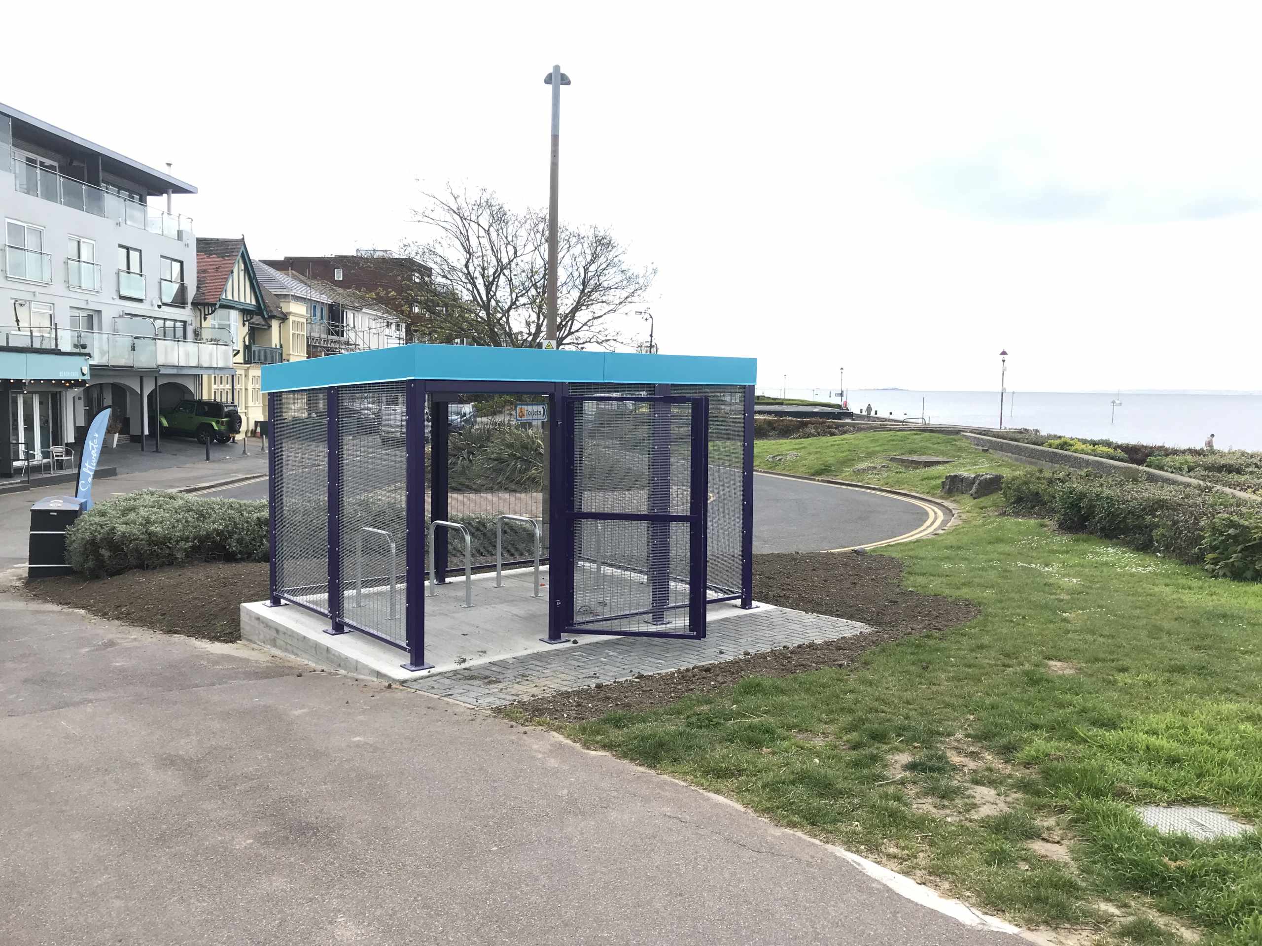 Leigh On Sea News: Bike Shelters Installed - A BICYCLE shelter has been installed near Chalkwell Beach, in a bid to get residents cycling more across the city.