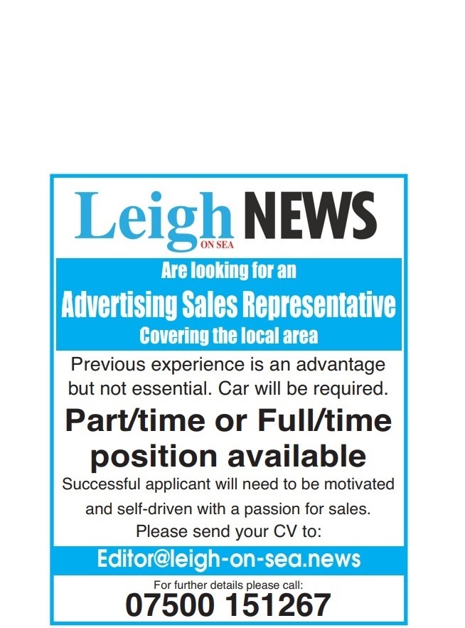 Leigh On Sea News: Sales Position Available