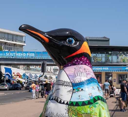 Leigh On Sea News: Waddle-on-Sea Online Auction - ART lovers and fans of Waddle-on-Sea are invited to take part in an exciting charity auction as the much-loved penguin sculptures prepare to find their forever homes.