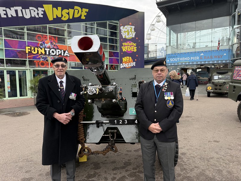 Leigh On Sea News: Pier Remembrance Tribute - POPPIES on the Pier was officially opened by The Worshipful The Mayor of Southend, Coun Nigel Folkard.